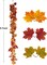 2 Pack Fall Garland Maple Leaf, 5.7Ft/Piece Hanging Thanksgiving Decor Artificial Autumn Garland for Wedding Home Fireplace Party Autumn Decoration